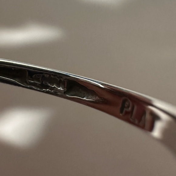 LeVian Platinum Trillion Tanzanite and Diamond Ring - Picture 9 of 16